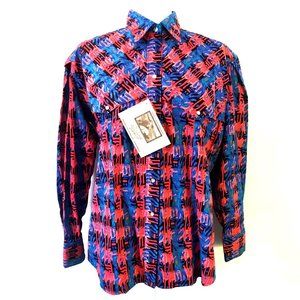 Rockmount western shirt - psychedelic plaid